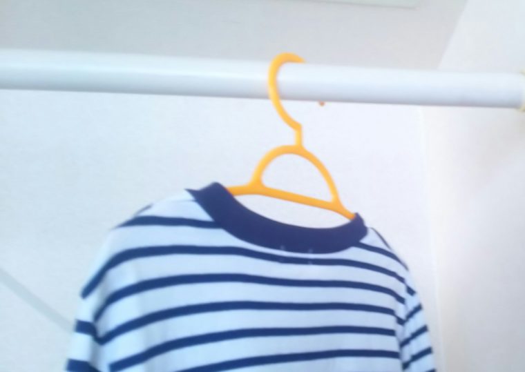 狭い部屋で洗濯物を干す方法 突っ張り棒とロープ なおこたブログ